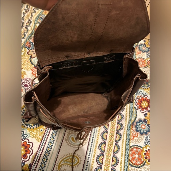 david bitton buffalo leather backpack 17" Retro Laptop Travel I Sams Buffalo Vintage Brown Limited Edition Roosevelt Buffalo Leather Backpack Police Auctions Canada - Buffalo